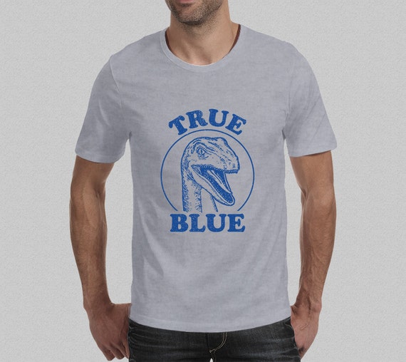 True Blue Jurassic World Inspired Raptor T Shirt Men S