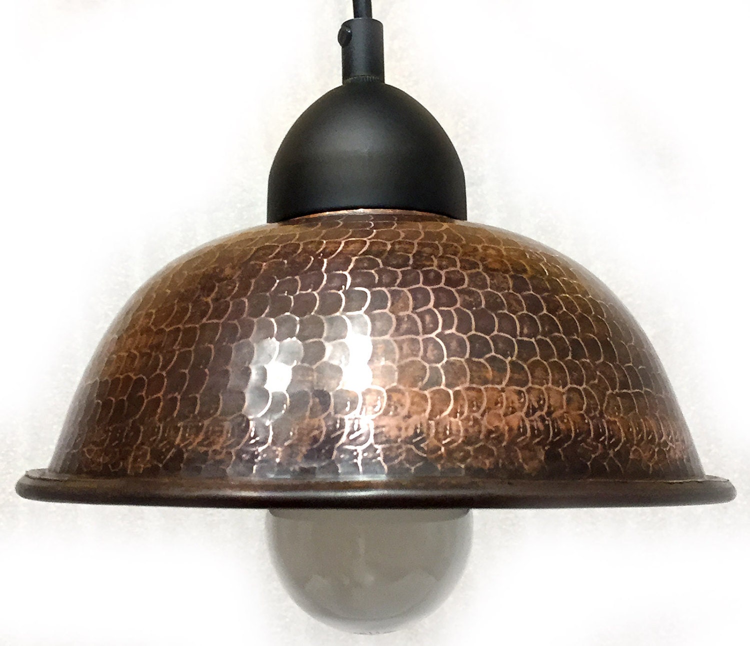 8 Copper Pendant Light In Duo Toned Hammered By CopperSinksDirect   Il Fullxfull.778487274 9be7 