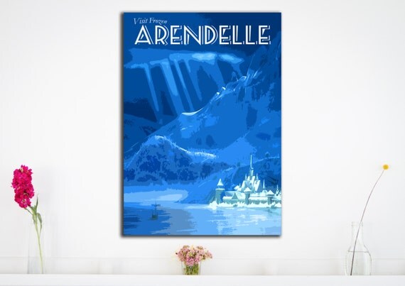 Frozen Arendelle Poster Print Disney Locations by HarknettPrints