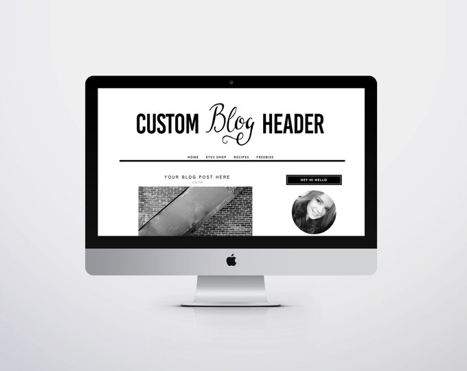 Custom Blog Header Design