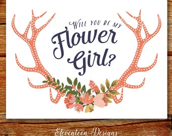 Flower girl invite | Etsy