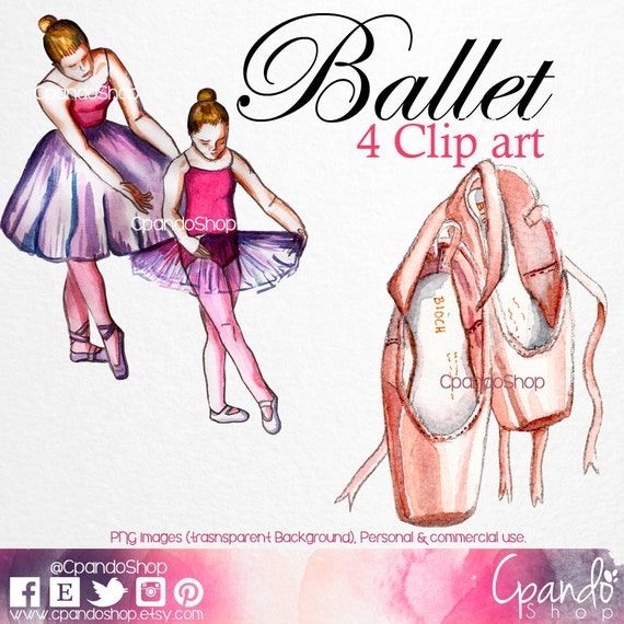 Clip art Ballet Dancers 4 PNG images 300 dpi transparent