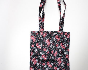 Tote bag | vintage floral print | handmade | shopper | carry-all bag