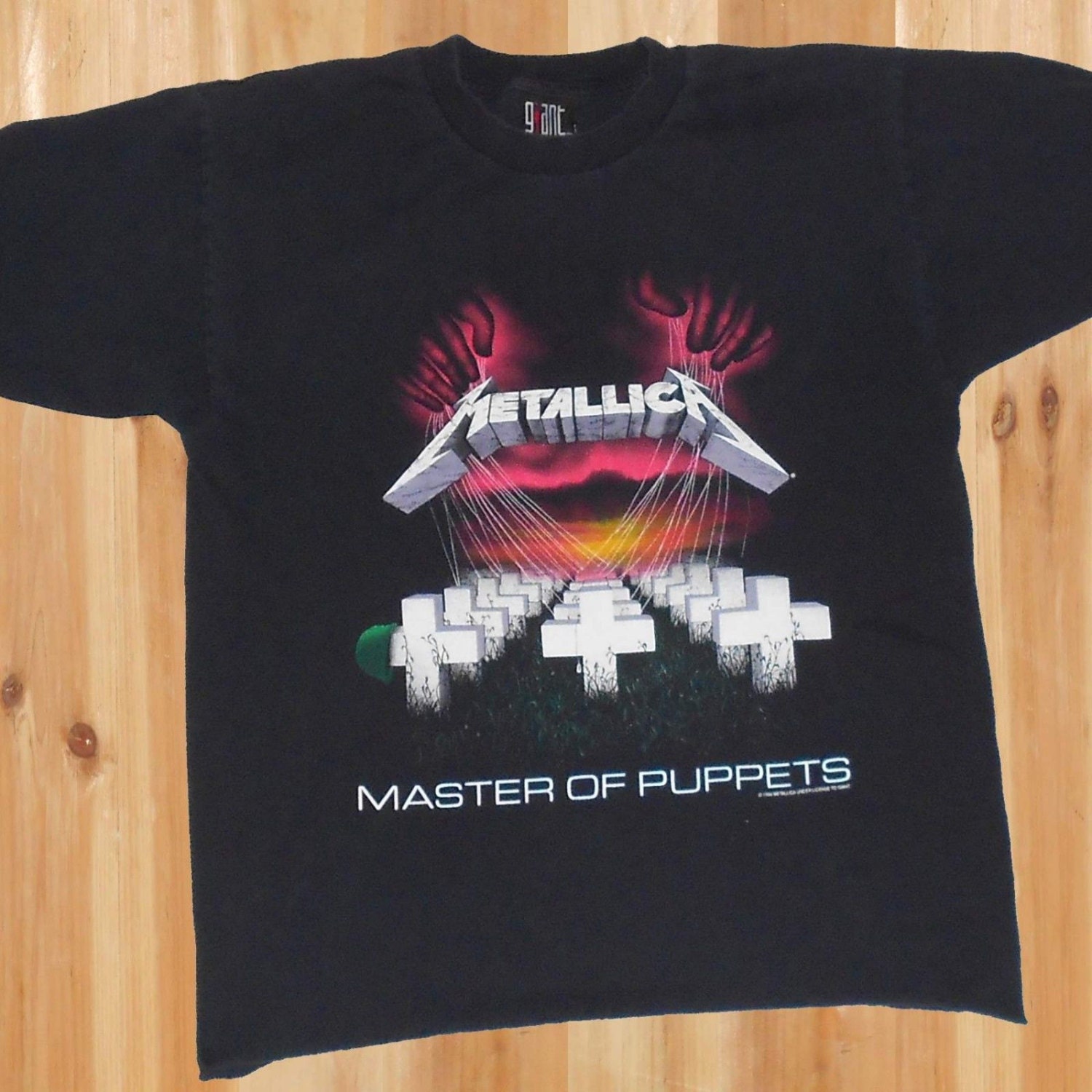 VTG Metallica Master of Puppets T Shirt Large Giant Brand