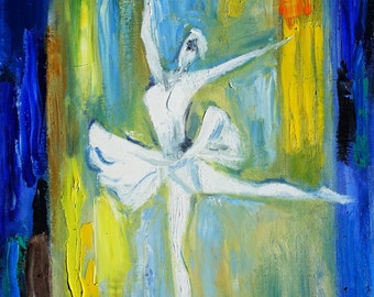 Items similar to Children's Art - African American Ballerina, 5x7 Print ...