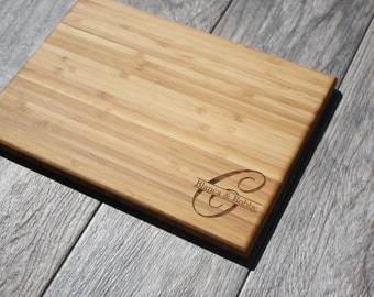 Personalized Cutting Board, Wedding Gift, Engraved Cutting Board, Personalized Wedding Gift, Monogram Cutting Board, Custom Cutting Board