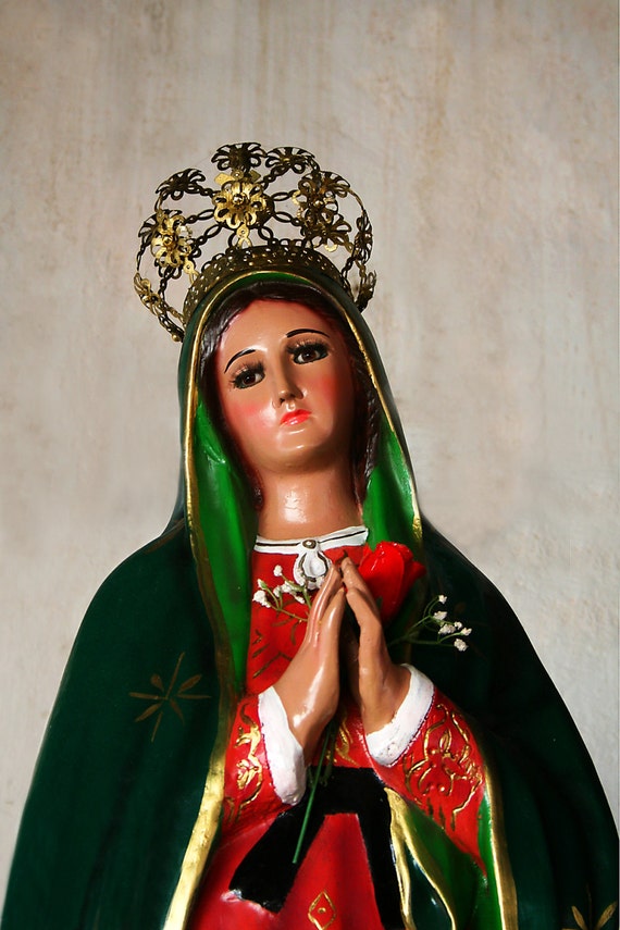 Virgen de Guadalupe (5" x 7" photographic greeting card - blank inside/with envelope)