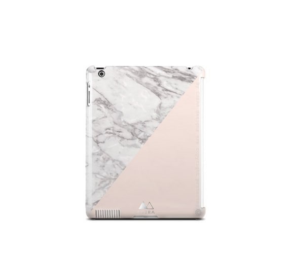 IPad en marbre marbre cas iPad 2 cas marbre iPad 3 marbre blanc cas iPad 4 iPad Case Cover White PRINT de marbre blanc marbre iPad Beige couvrir