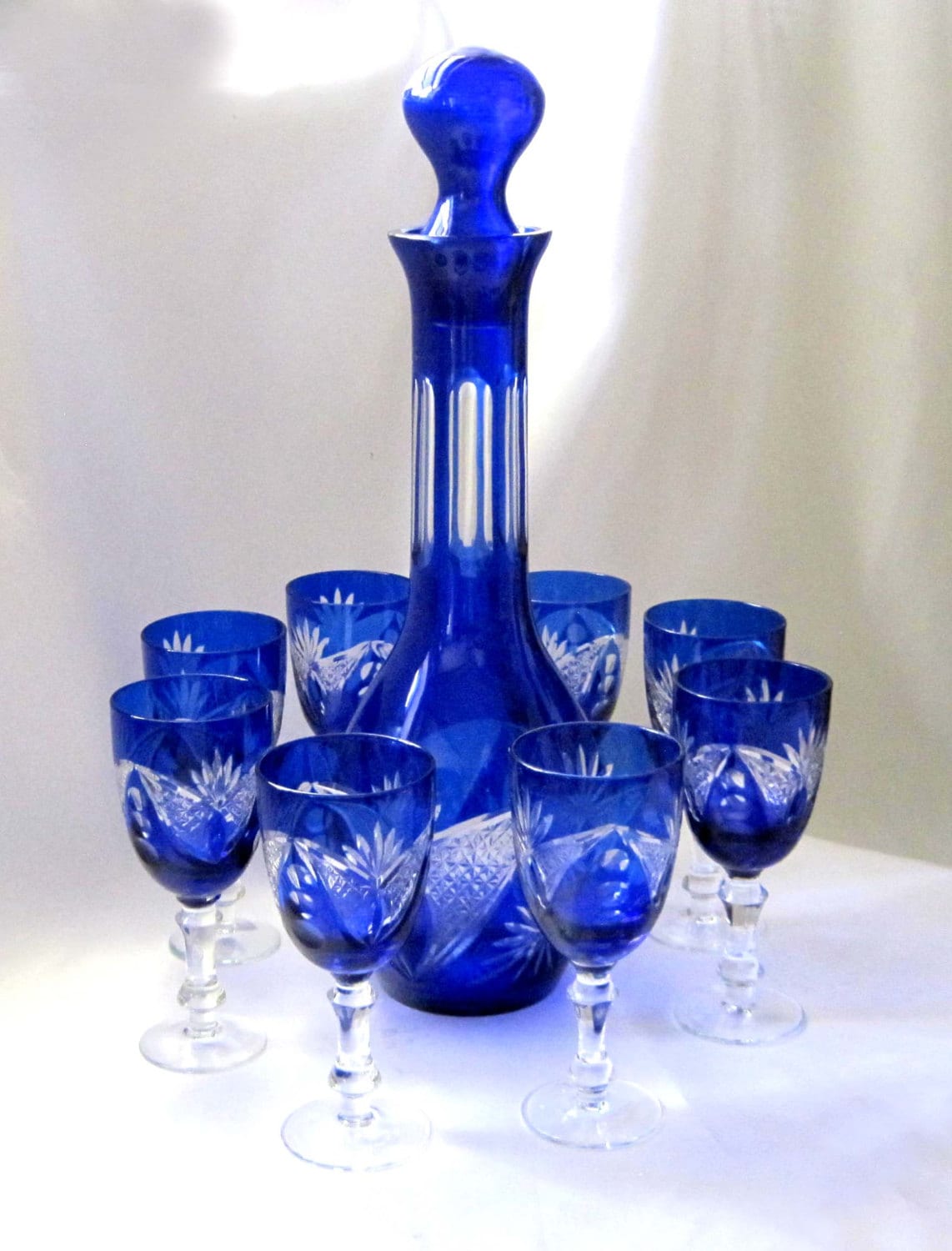 cobalt blue glassware vintage        <h3 class=