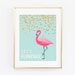 DIGITAL Let's Flamingle Party Printable Flamingo Wall