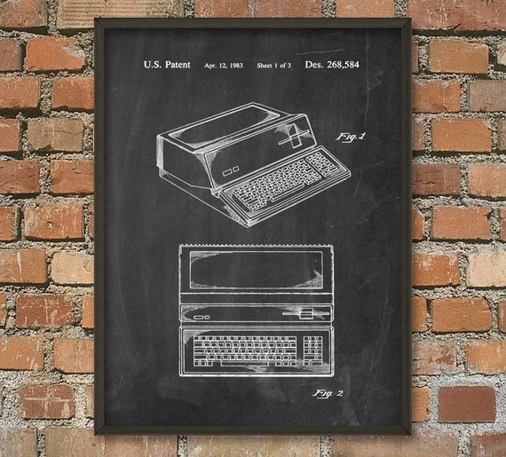 Apple Computer Patent Wall Art Poster Steve Jobs by ...