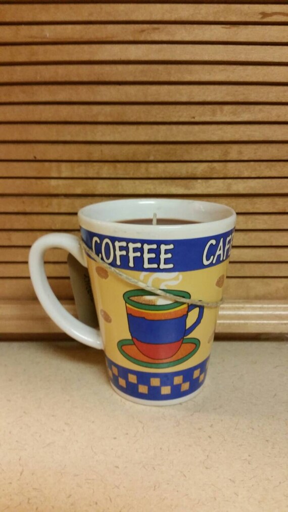 Coffee Cup Candle by IlluminationByBrenda on Etsy