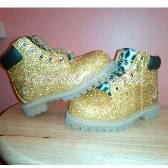Custom Timberland Boots Custom Timbs Glitter by MAMMcreations