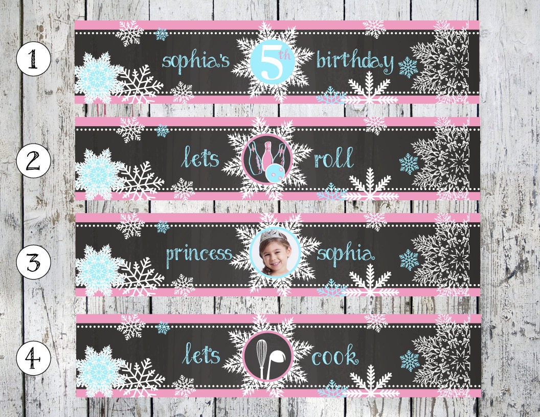 frozen water bottle labels printable frozen water bottle