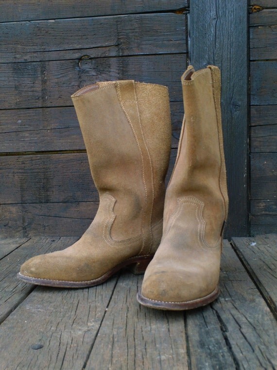 bottes camarguaises en daim