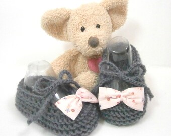 Pepi Knitted Booties - Ecru