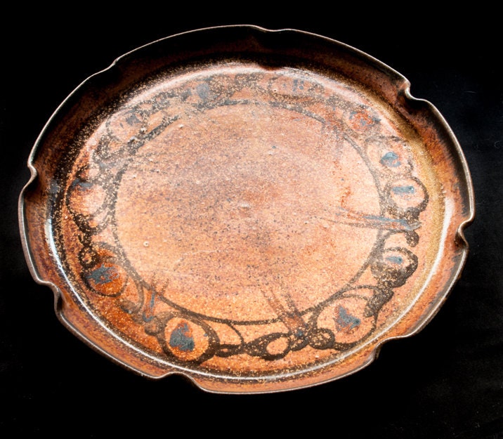 SERVING PLATTER. POTTERY Platter. Ceramic Hand Made by