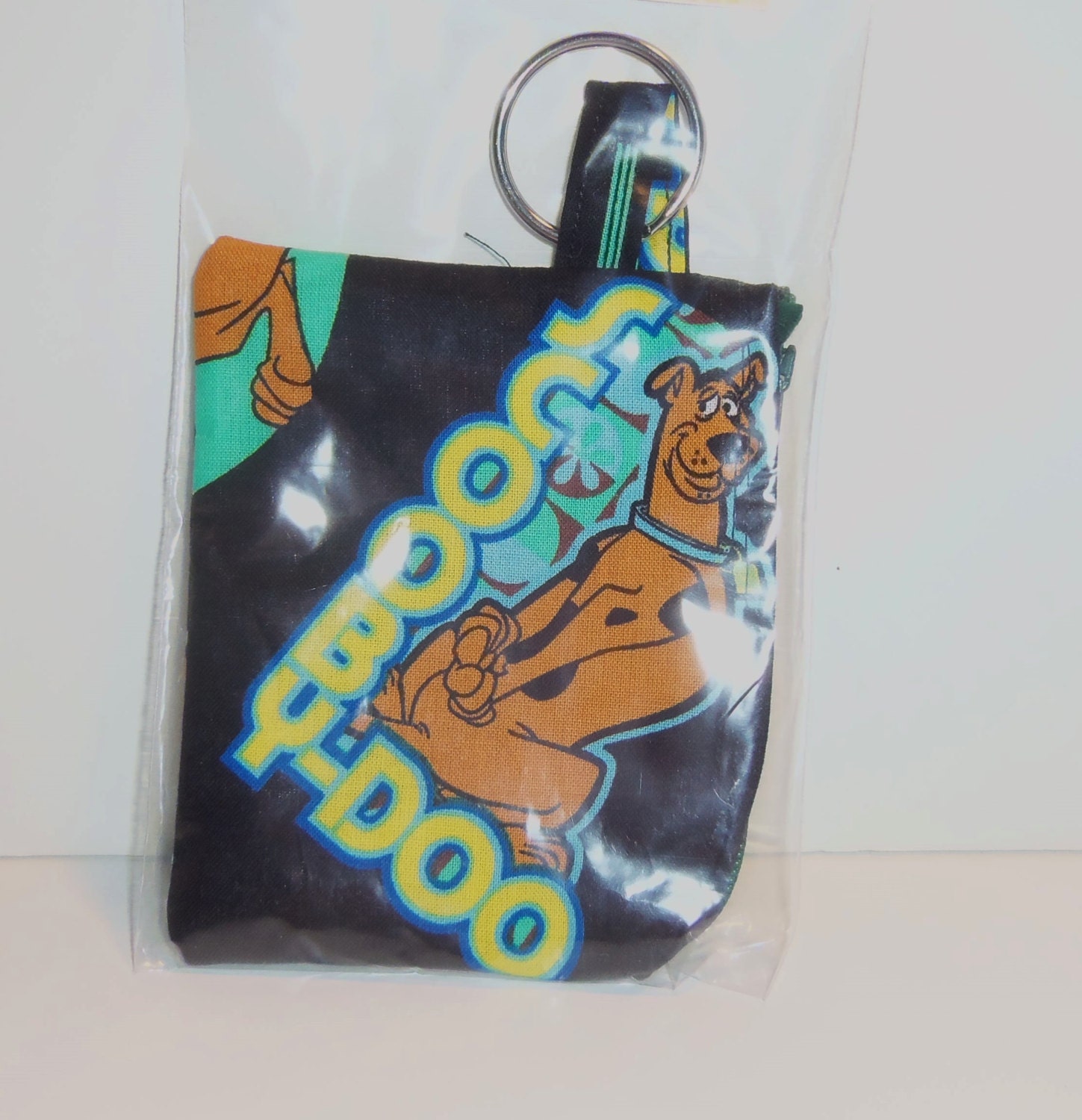 Scooby Doo Inspired Key Chain Mini Purse With Zipper Closure