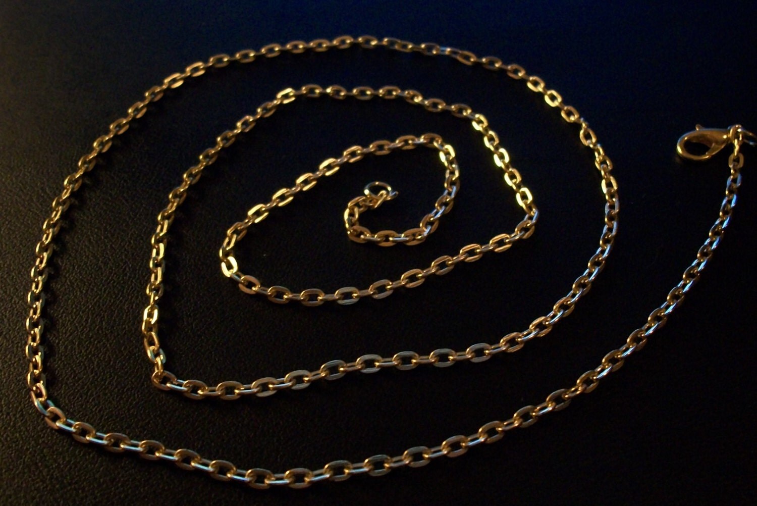 Gold or Silver Plated Chains Chain Link Necklace Custom