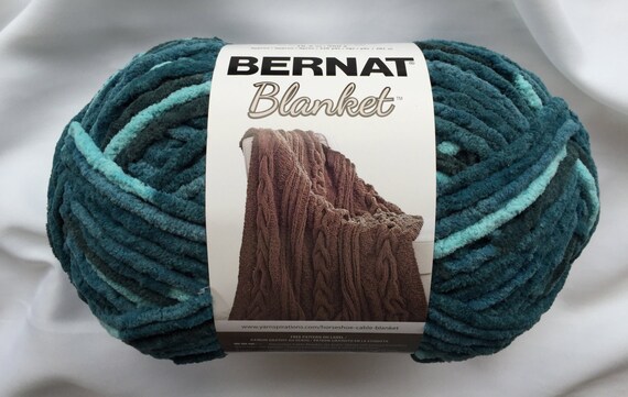 TEAL Dreams Bernat Blanket Super Bulky Variegated Big Ball ...