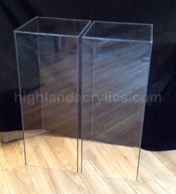 Acrylic Pedestal Stand Clear Lucite Furniture