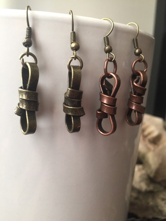 Knot Jewelry Knot Earrings Rope Earrings Rope by ArcanumByAerrowae