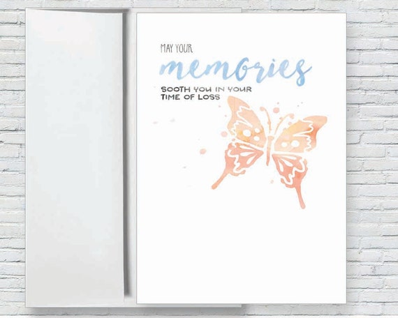 Sympathy Greeting Card Condolence Card by LetterLoftPrints