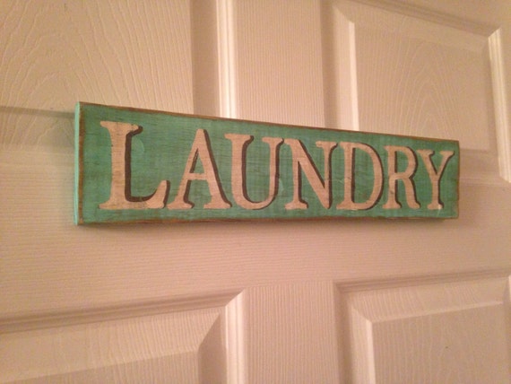 Hand Wood signs Painted  Sign hand painted Laundry Rustic rustic Distressed Sign Customized