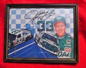 Framed POSTCARD of Harry Gant Autographed obtained Personally