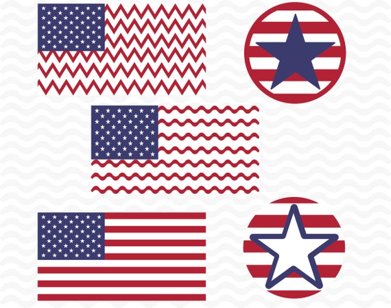 Download American flag 4th of July designs SVG DXF EPS by ...