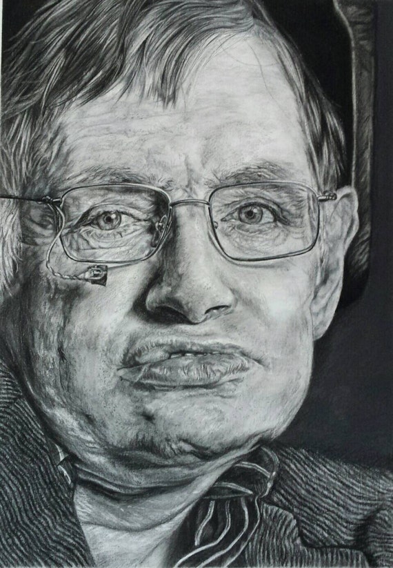Stephen Hawking fine art print