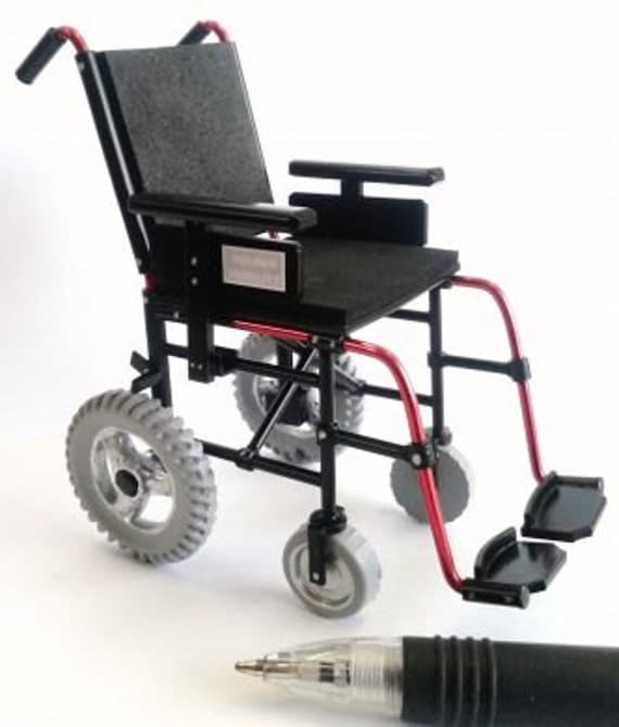 Miniature Wheelchair Standard Manual Type Dolls by MiniatureStore