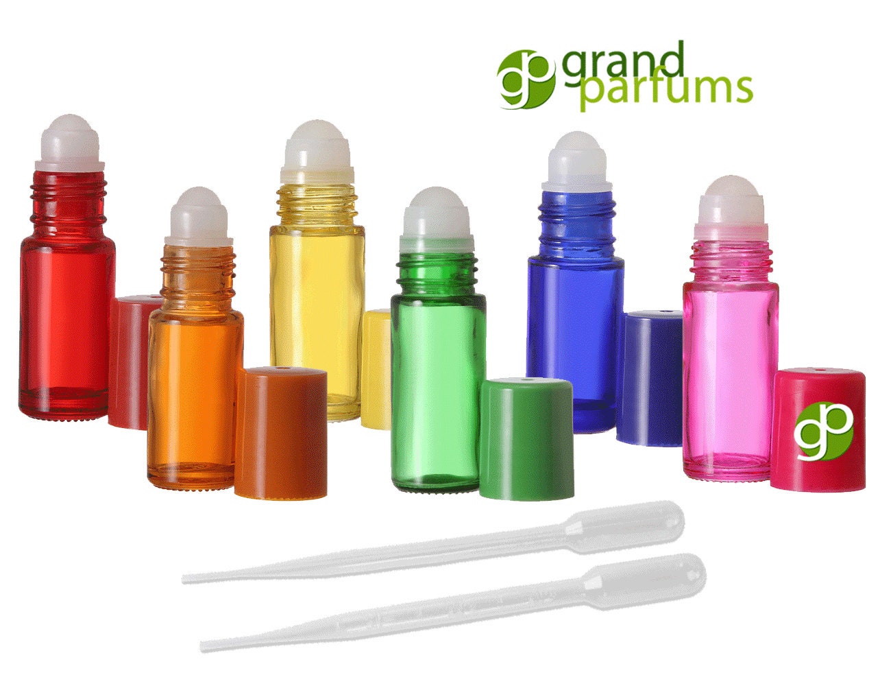 6 Jumbo 1 Oz 30mL Glass Rollerball Bottles RollOn Bottles