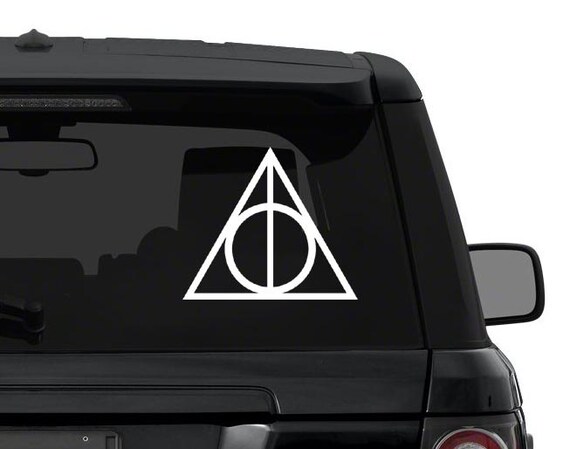 Deathly Hallows symbol from Harry Potter decal sticker for