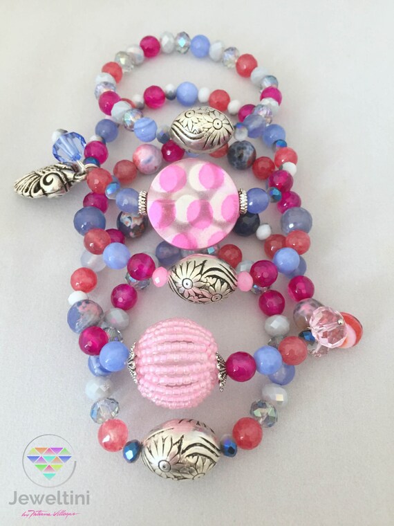 Pastel Bracelet Set by JeweltinibyTMV on Etsy