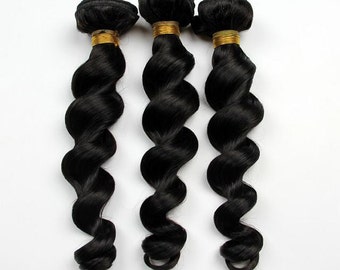 7A Rich naked Hair Brazilian loose wavy Human Hair Bundles 3pcs Brazilian Virgin Hair Extension human virgin hair weft hair weaving