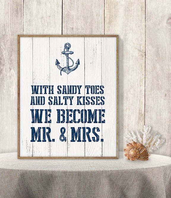 With Sandy Toes And Salty Kisses We Become Mr And Mrs