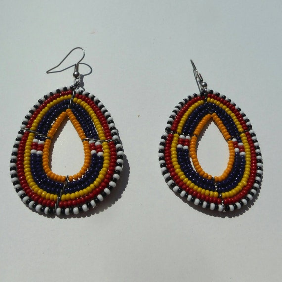 Maasai Beaded Earrings Kenya