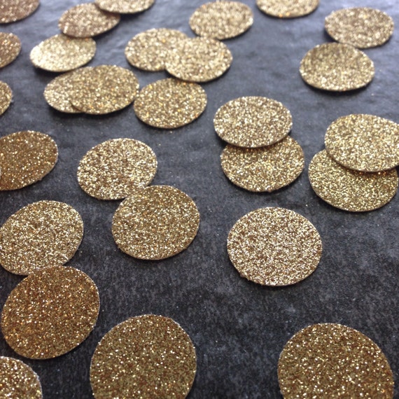 Gold Glitter Confetti 1000 PIECES Gold Glitter Table