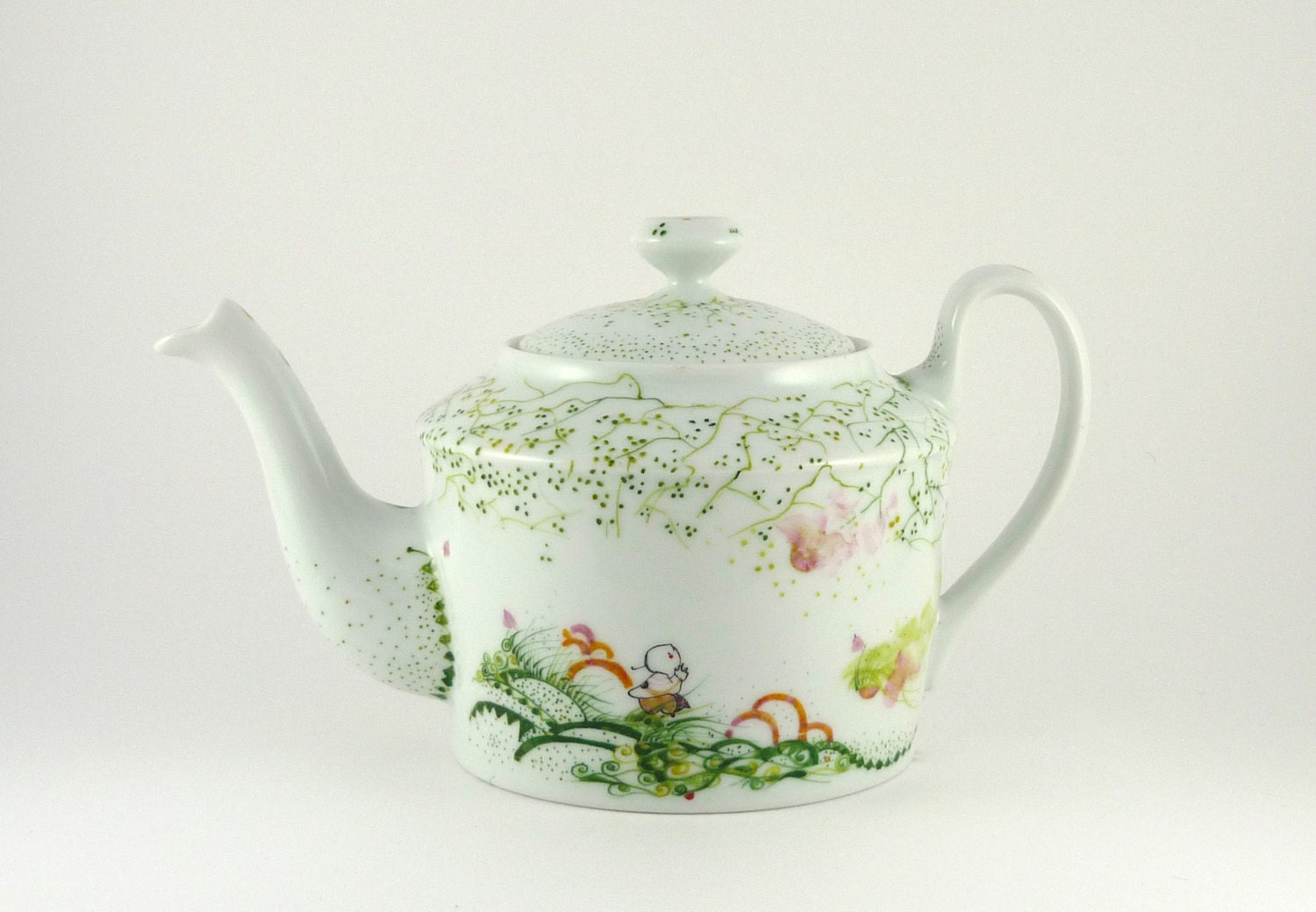 Porcelain Teapot Handpainted Tea Maker With Spring Style Etsy Tea Pots Porcelain Teapot Tea Maker