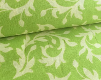 Swirly Buds Lime Heather Bailey Bijoux Fabric