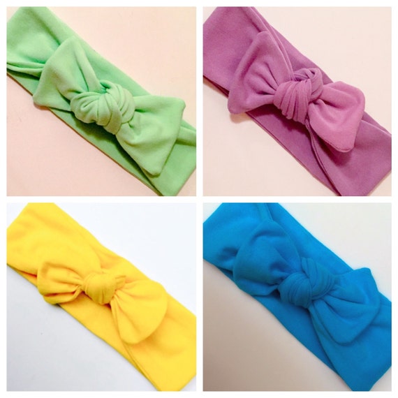 GRAB BAG/4 Top Knot Headwraps/ Summer Accessories/ Knotted Headbands