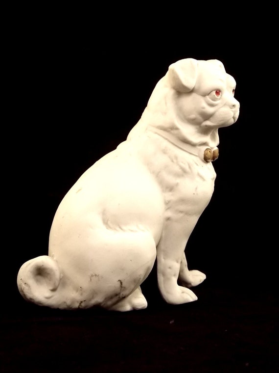 vintage pug figurine