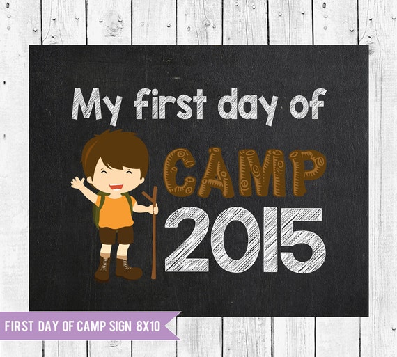 items-similar-to-first-day-of-camp-child-camping-sign-camp-sign