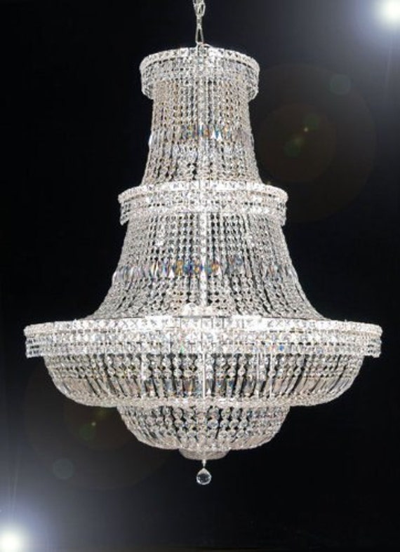 Swarovski Crystal Trimmed Chandelier French by gallerylighting