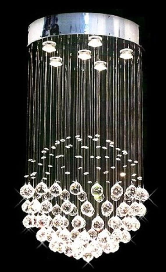 Modern Chandelier Rain Drop Chandeliers by gallerylighting on Etsy