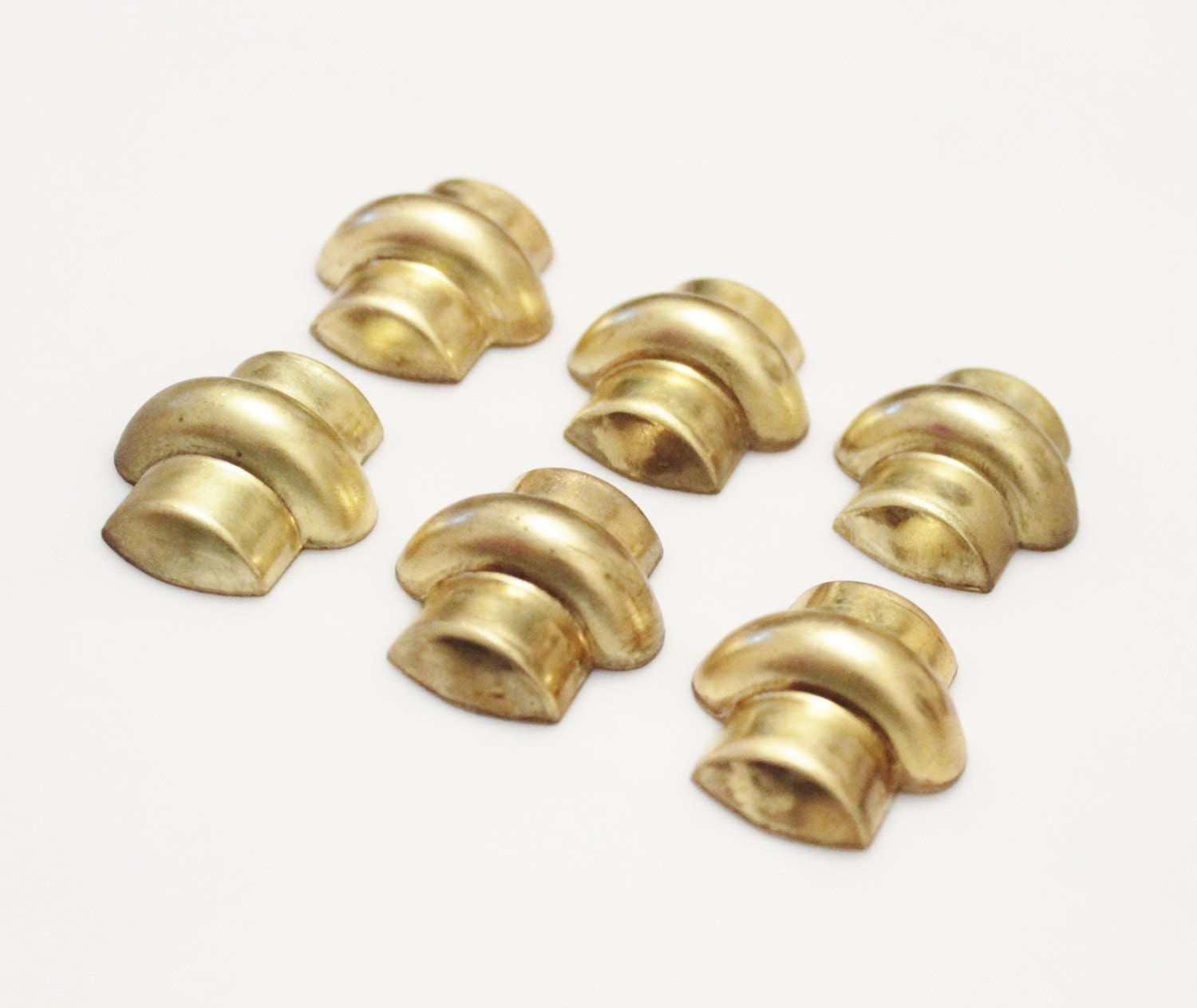 Brass Jewelry Findings Made in USA Brass Stamping Vintage