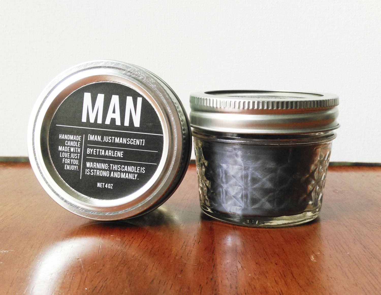 Man Scented CandleGift Soy Candle by Etta Arlene by EttaArlene