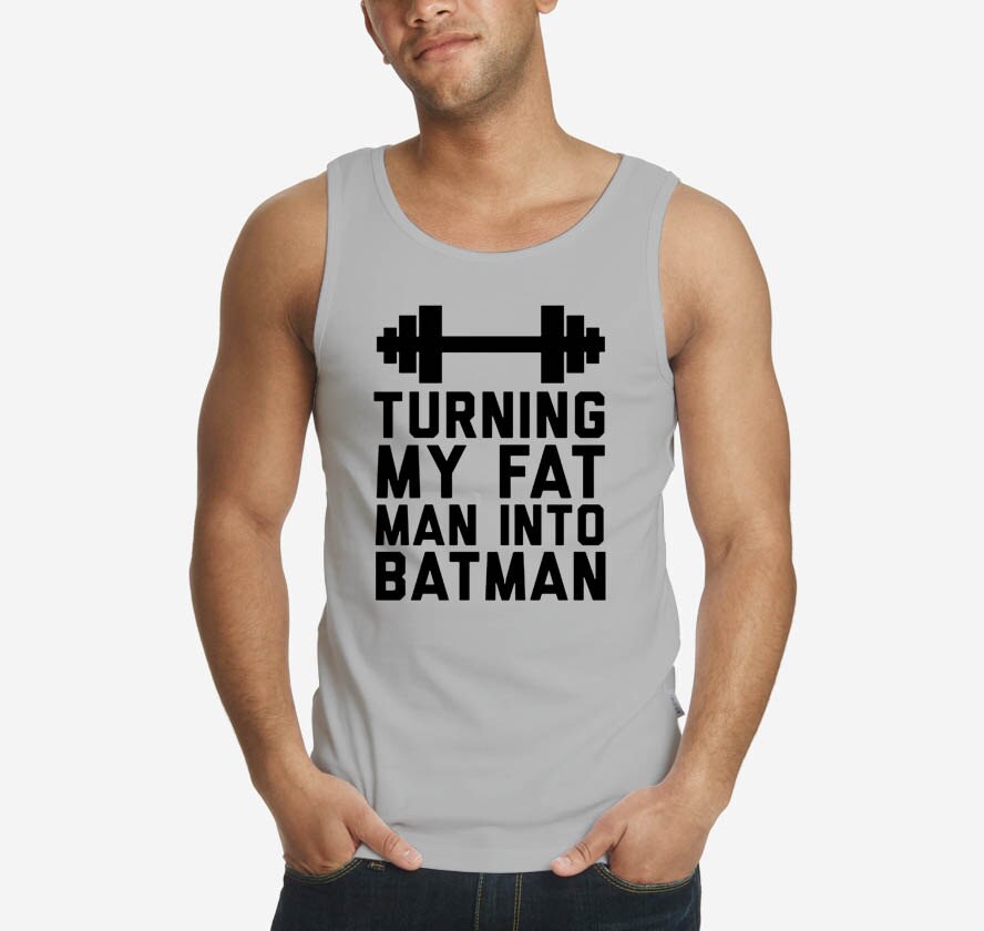 Turning My Fat Man Into Batman Men's Tank Top Men's by upupupsale