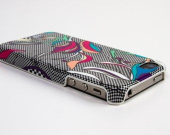 Coque graphique et féminine Iphone 4/4s motif iris